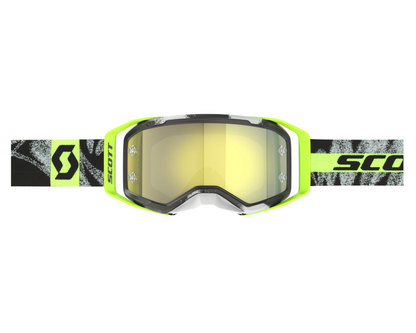 SCOTT PROSPECT 2.0 CAVIAR BLACK/SAFETY YELLOW/YELLOW CHROME WORKS GOGGLES