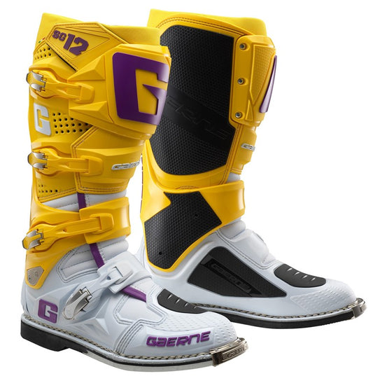 GAERNE 2024 LIMITED EDITION SG12 WHITE/GOLD/PURPLE BOOTS