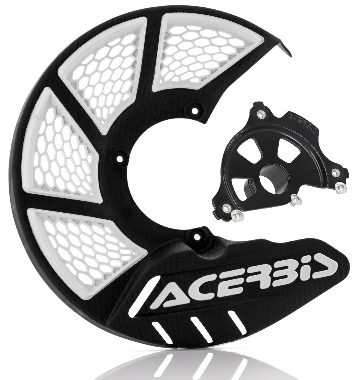 ACERBIS X-BRAKE 2.0 BLACK/WHITE DISC COVER & BLACK MOUNT KIT BETA RR 11-24