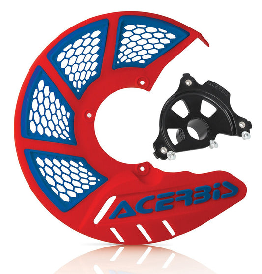 ACERBIS X-BRAKE 2.0 RED/BLUE DISC COVER & BLACK MOUNT KIT BETA RR 11-24