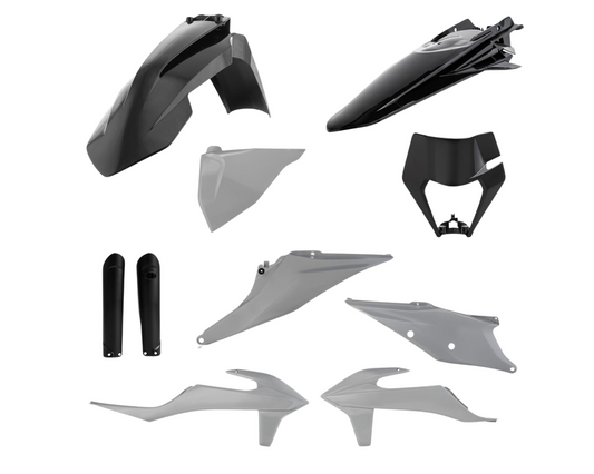 ACERBIS KTM EXC/EXC-F 20-23 GREY/BLACK PLASTICS KIT