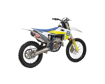 YOSHIMURA KTM 250/350 SX-F/XC-F 19-22 / HUSQVARNA FC250/FC350 19-22 / GASGAS MC250F/MC350F 21-23 RS-12 STAINLESS FULL SYSTEM WITH CARBON END CAP