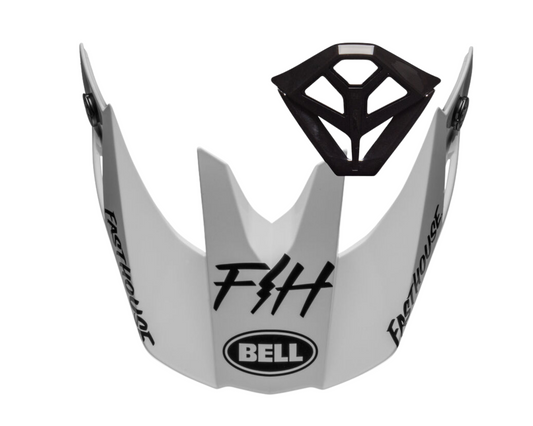 BELL 2023 MOTO-10 FASTHOUSE MOD SQUAD WHITE/BLACK REPLACEMENT VISOR/MOUTHPIECE KIT