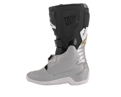 ALPINESTARS TECH 7S YOUTH BLACK/SILVER/WHITE/GOLD BOOTS