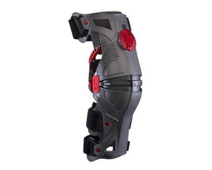 MOBIUS X8 STORM GREY/CRIMSON KNEE BRACES - PAIR