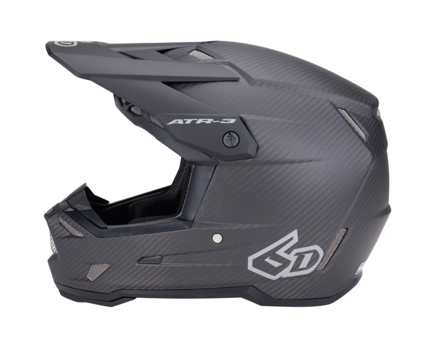 6D ATR-3 SOLID MATTE BLACK HELMET