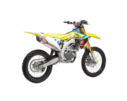 YOSHIMURA SUZUKI RMZ450 18-25 RS-12 STAINLESS FULL SYSTEM WITH CARBON END CAP