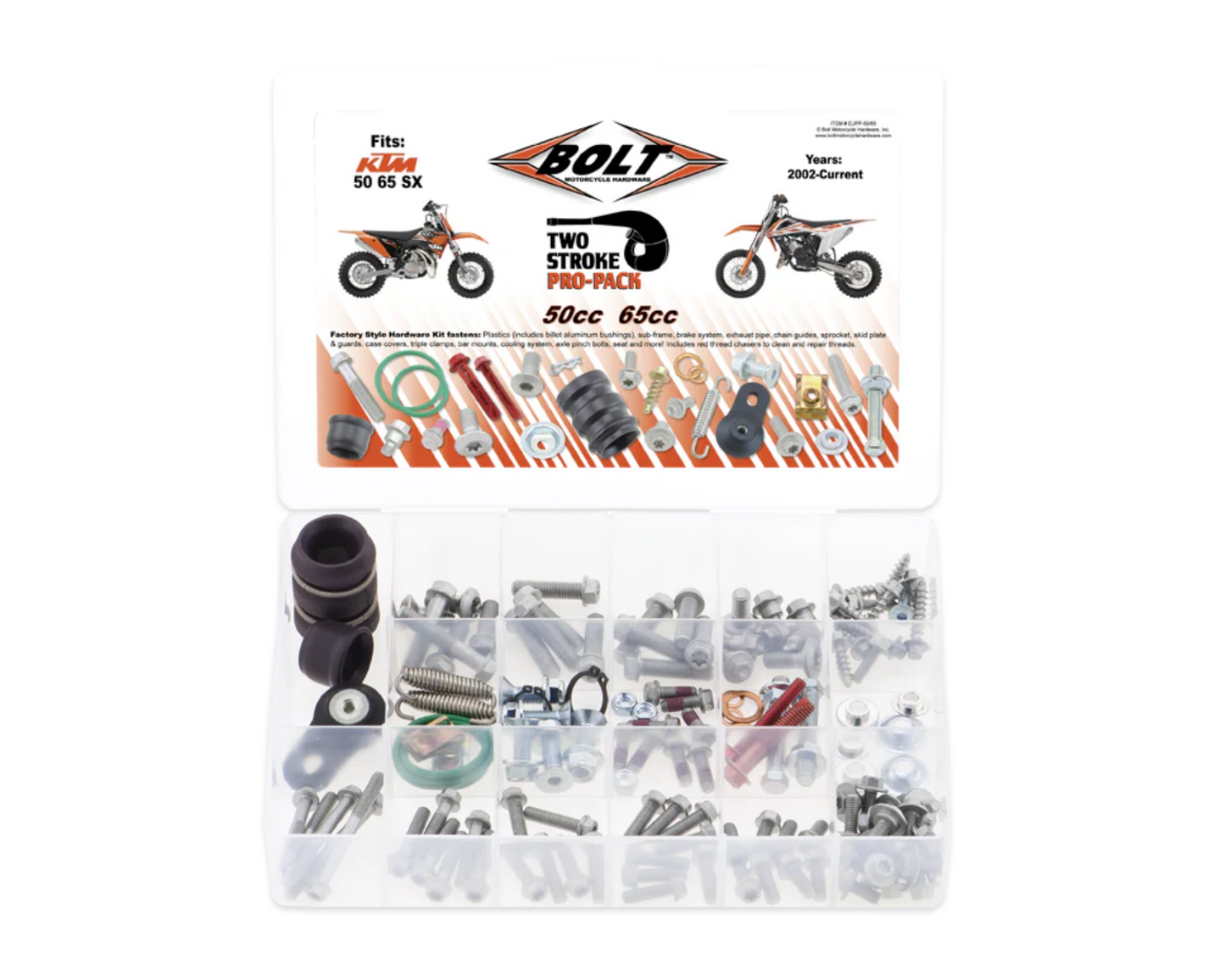 BOLT HARDWARE KTM 50SX/65SX 02-25 PRO PACK HARDWARE KIT