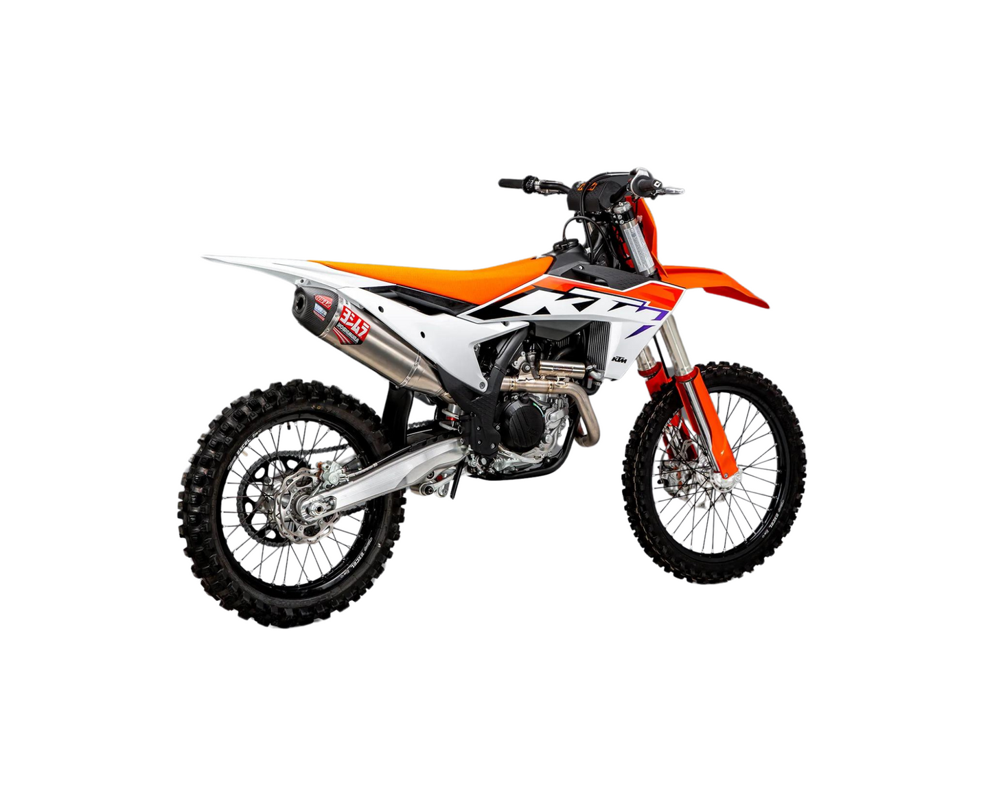 YOSHIMURA KTM 450SX-F/XC-F 23-25 / HUSQVARNA FC450 23-25 / GASGAS MC450F 24-25 RS-12 TITANIUM FULL SYSTEM WITH CARBON END CAP