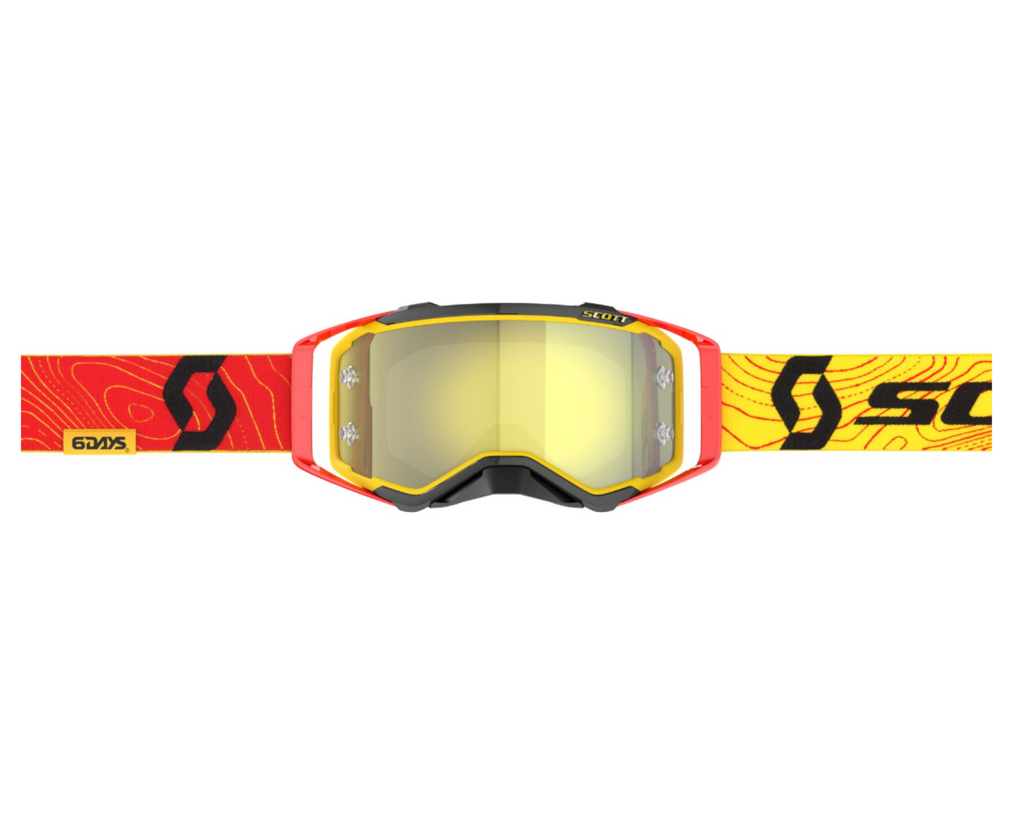 SCOTT PROSPECT 6 DAYS 2024 SPAIN RED/YELLOW/YELLOW CHROME WORKS GOGGLES