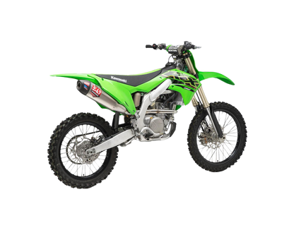 YOSHIMURA KAWASAKI KX250F/KX250X 21-24 RS-12 STAINLESS FULL SYSTEM WITH CARBON END CAP