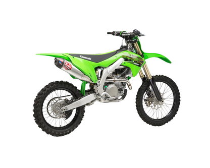 YOSHIMURA KAWASAKI KX450F/KX450X 19-23 RS-12 STAINLESS FULL SYSTEM WITH CARBON END CAP