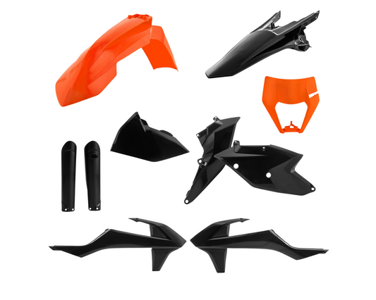 ACERBIS KTM EXC/EXC-F 17-19 ORANGE/BLACK PLASTICS KIT