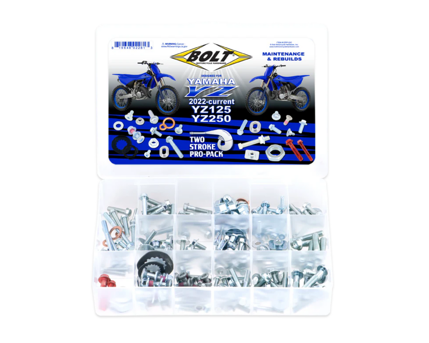 BOLT HARDWARE YAMAHA YZ125/YZ250 22-24 PRO PACK HARDWARE KIT