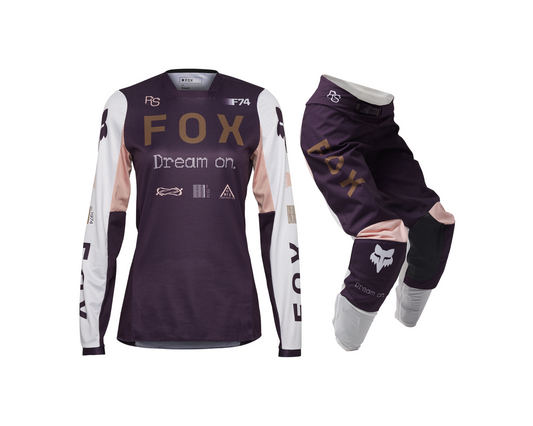 FOX 2025 WOMENS 180 RACE SPEC DARK PURPLE GEAR SET