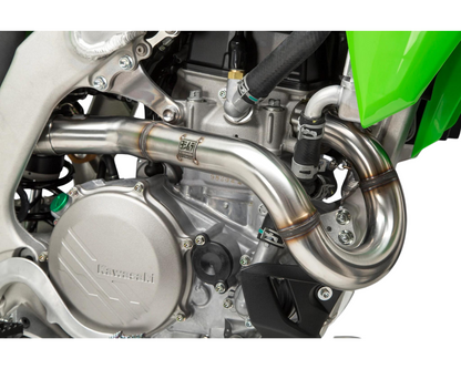 YOSHIMURA KAWASAKI KX450F/KX450X 19-23 RS-12 STAINLESS FULL SYSTEM WITH CARBON END CAP