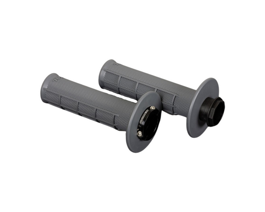 RENTHAL ORIGINAL DARK GREY HALF WAFFLE LOCK ON GRIPS