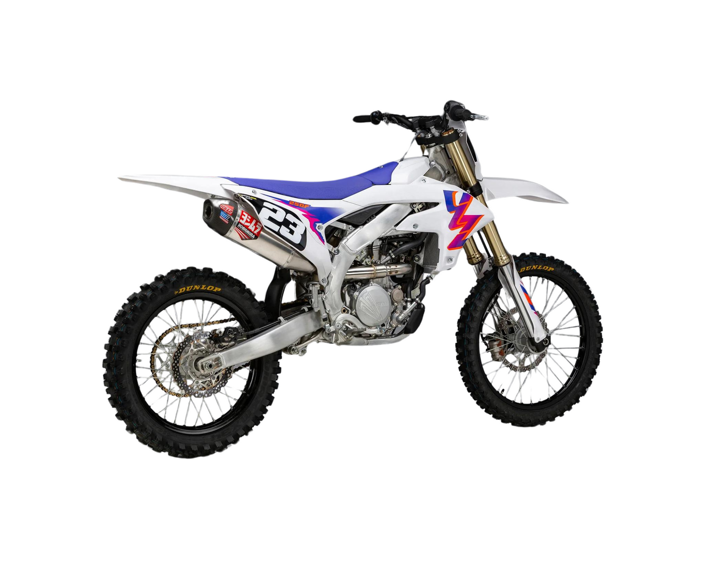 YOSHIMURA YAMAHA YZ250F 24-25 RS-12 STAINLESS FULL SYSTEM WITH CARBON END CAP