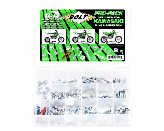 BOLT HARDWARE KAWASAKI KX65 02-25 / KX85 14-25 PRO PACK HARDWARE KIT