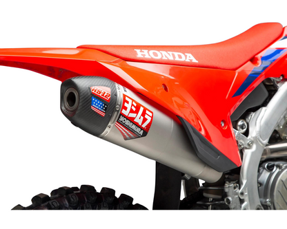 YOSHIMURA HONDA CRF450R/CRF450RX 21-24 RS-12 TITANIUM FULL SYSTEM WITH CARBON END CAP