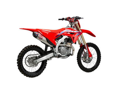 YOSHIMURA HONDA CRF450R/CRF450RX 21-24 RS-12 STAINLESS FULL SYSTEM WITH CARBON END CAP