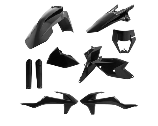 ACERBIS KTM EXC/EXC-F 17-19 BLACK PLASTICS KIT