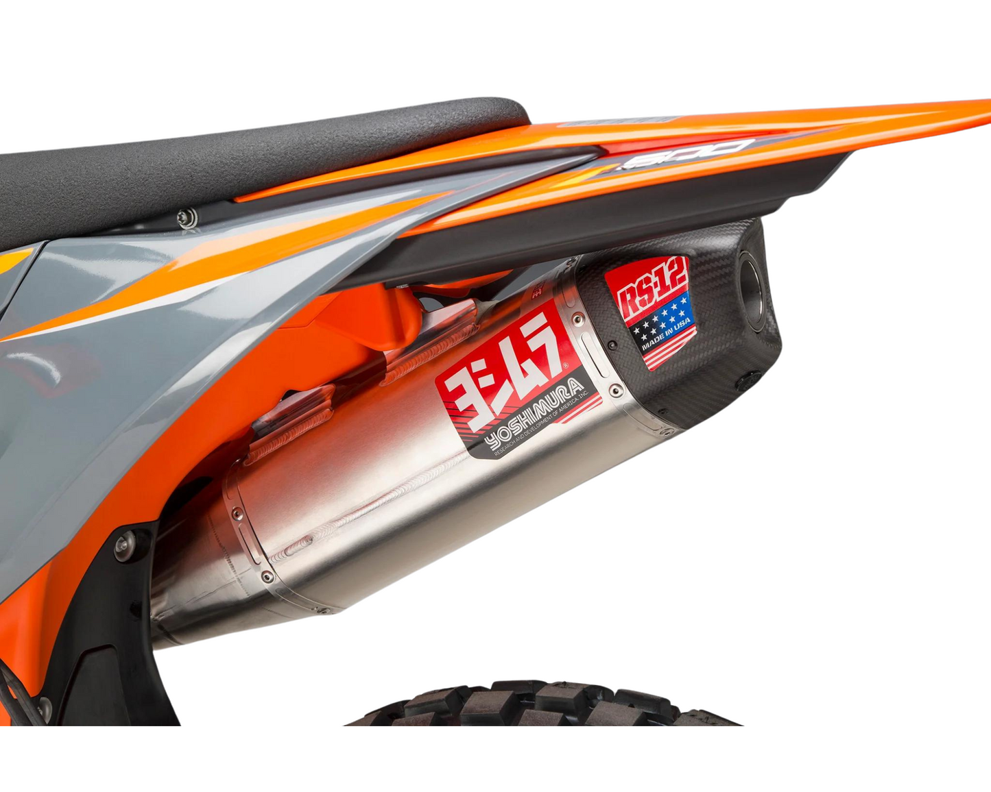 YOSHIMURA KTM 500 EXC-F 20-23 / HUSQVARNA FE501 20-23 RS-12 TITANIUM FULL SYSTEM WITH CARBON END CAP