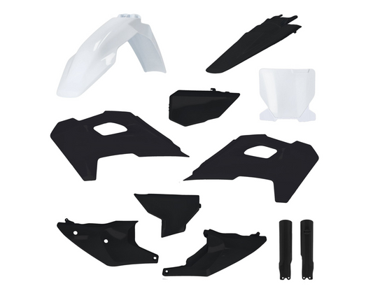 iPLASTIX HUSQVARNA FC/TC FX/TX 23-25 WHITE/BLACK PLASTICS KIT