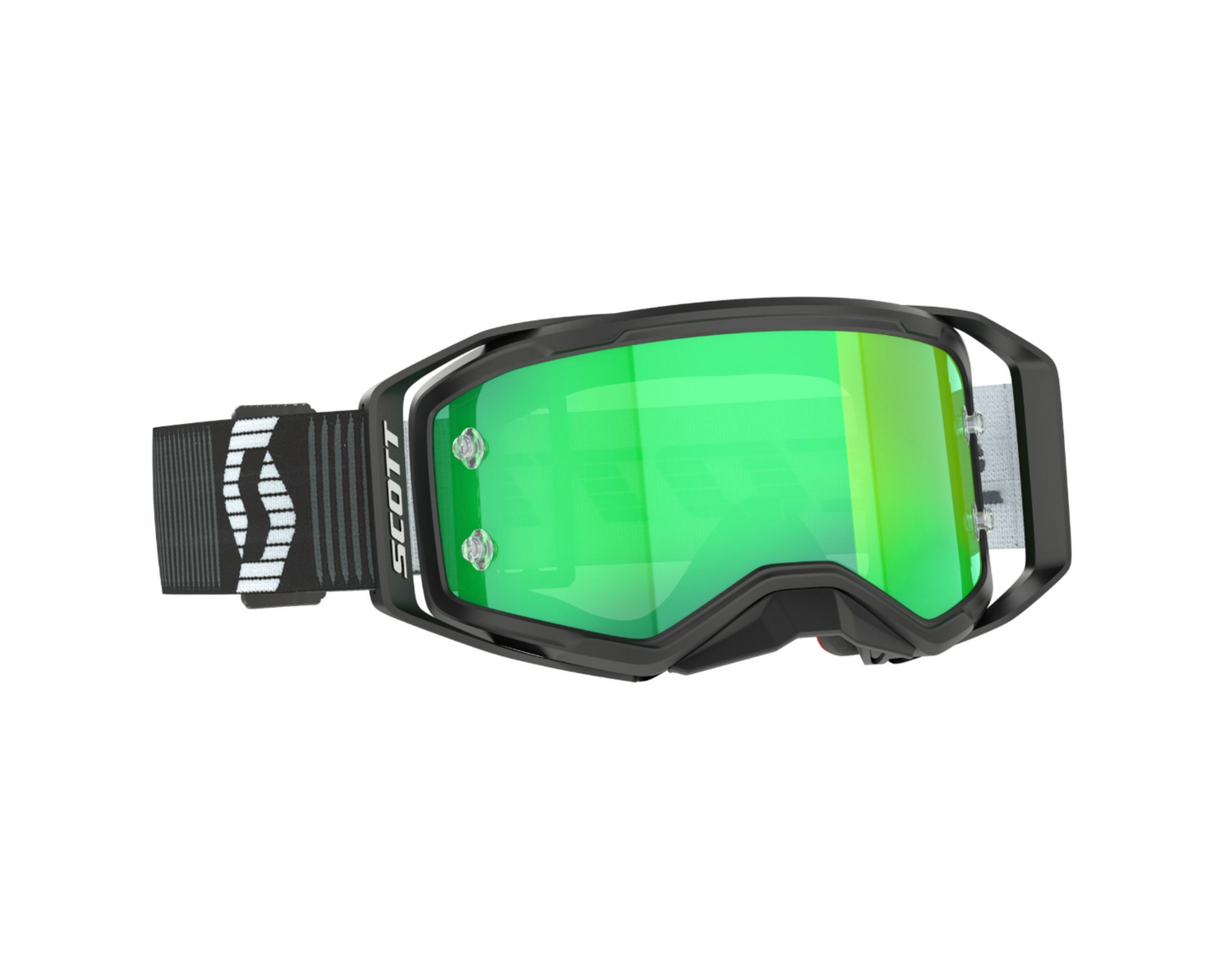 SCOTT PROSPECT 2.0 BLACK/WHITE/GREEN CHROME WORKS GOGGLES