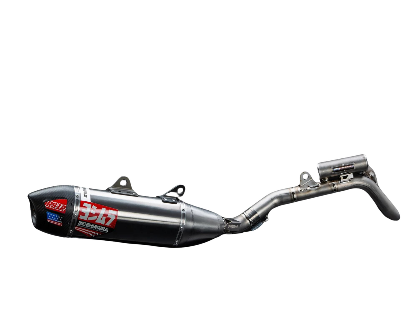 YOSHIMURA KTM 450SX-F/XC-F 23-25 / HUSQVARNA FC450 23-25 / GASGAS MC450F 24-25 RS-12 TITANIUM FULL SYSTEM WITH CARBON END CAP