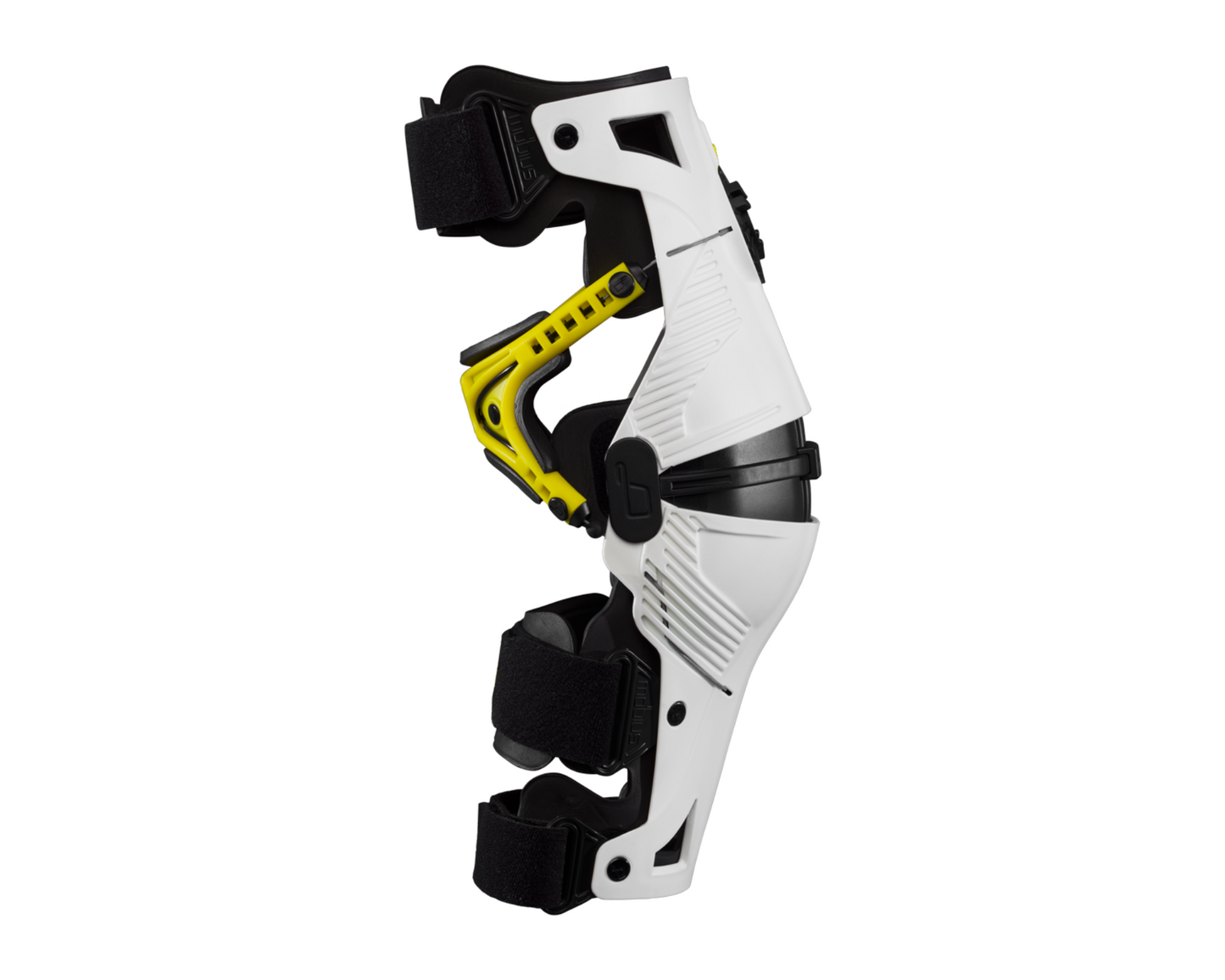 MOBIUS X8 WHITE/ACID YELLOW KNEE BRACES - PAIR