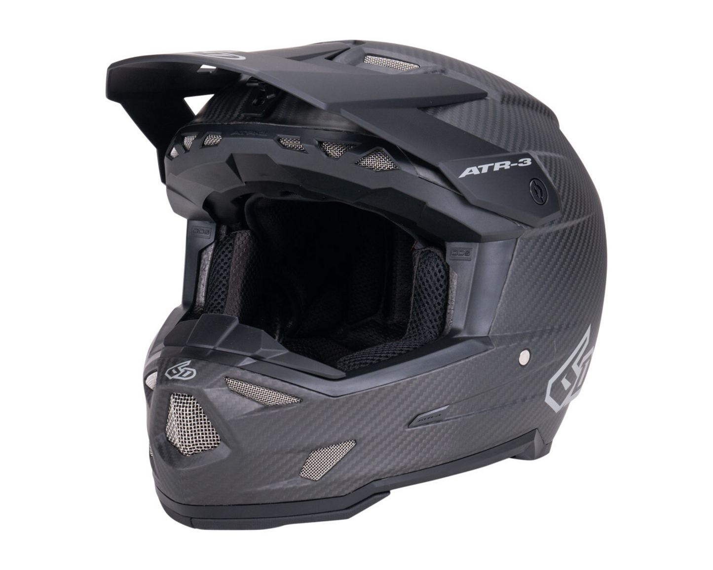 6D ATR-3 SOLID MATTE BLACK HELMET