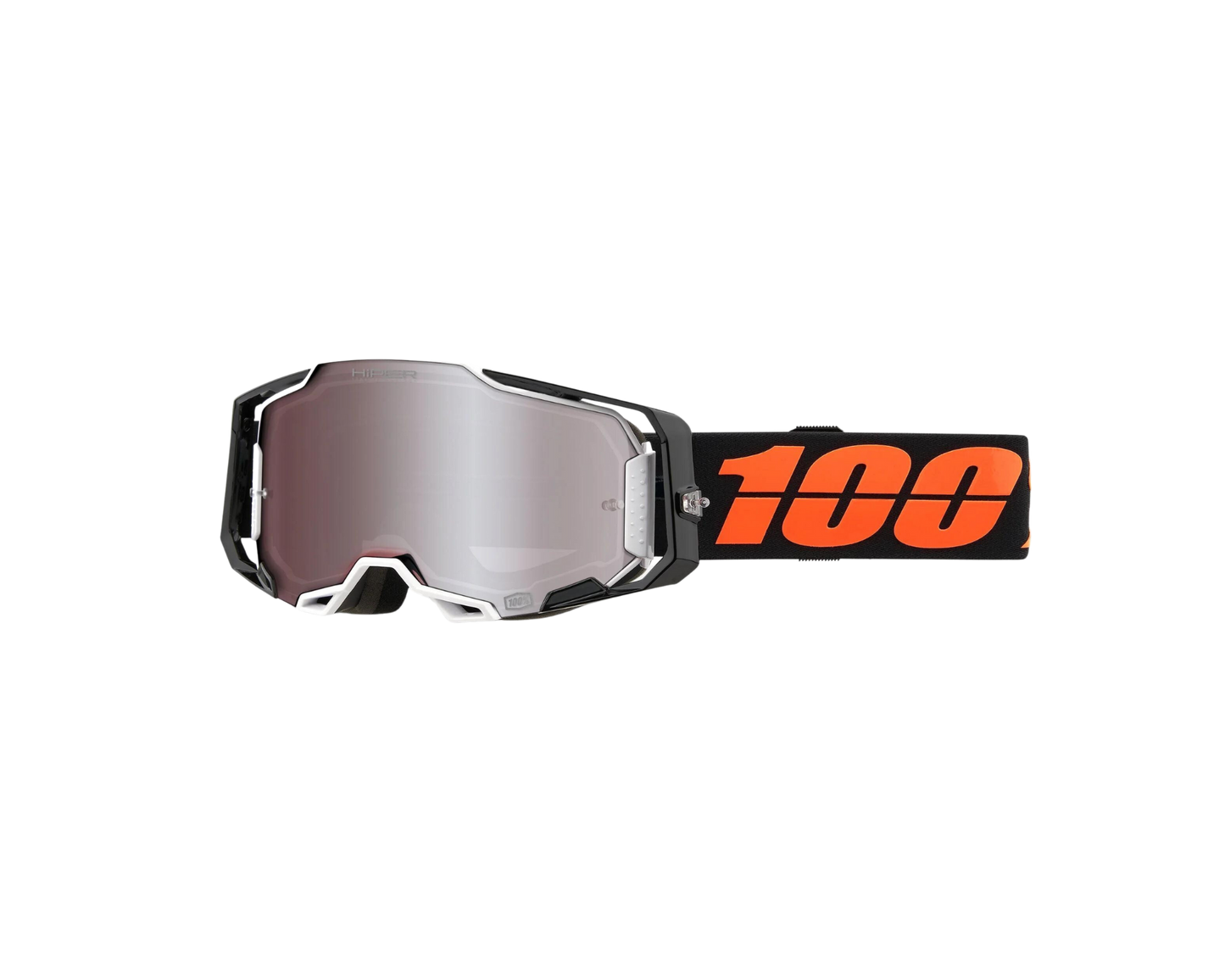 100% ARMEGA HIPER BLACKTAIL SILVER MIRROR GOGGLES