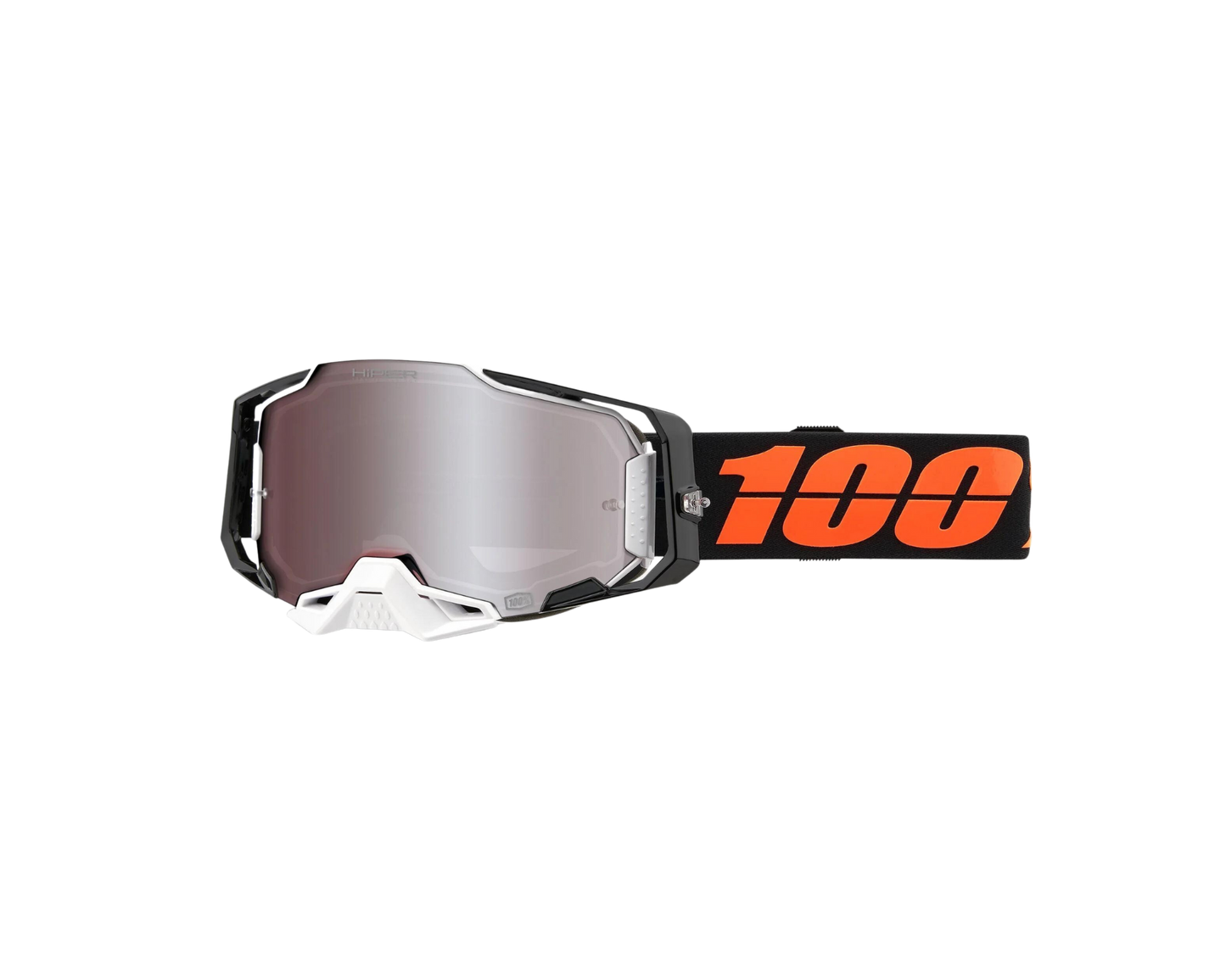 100% ARMEGA HIPER BLACKTAIL SILVER MIRROR GOGGLES