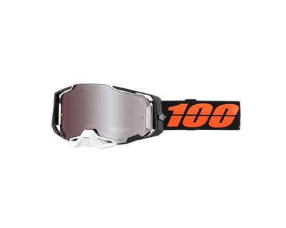 100% ARMEGA HIPER BLACKTAIL SILVER MIRROR GOGGLES