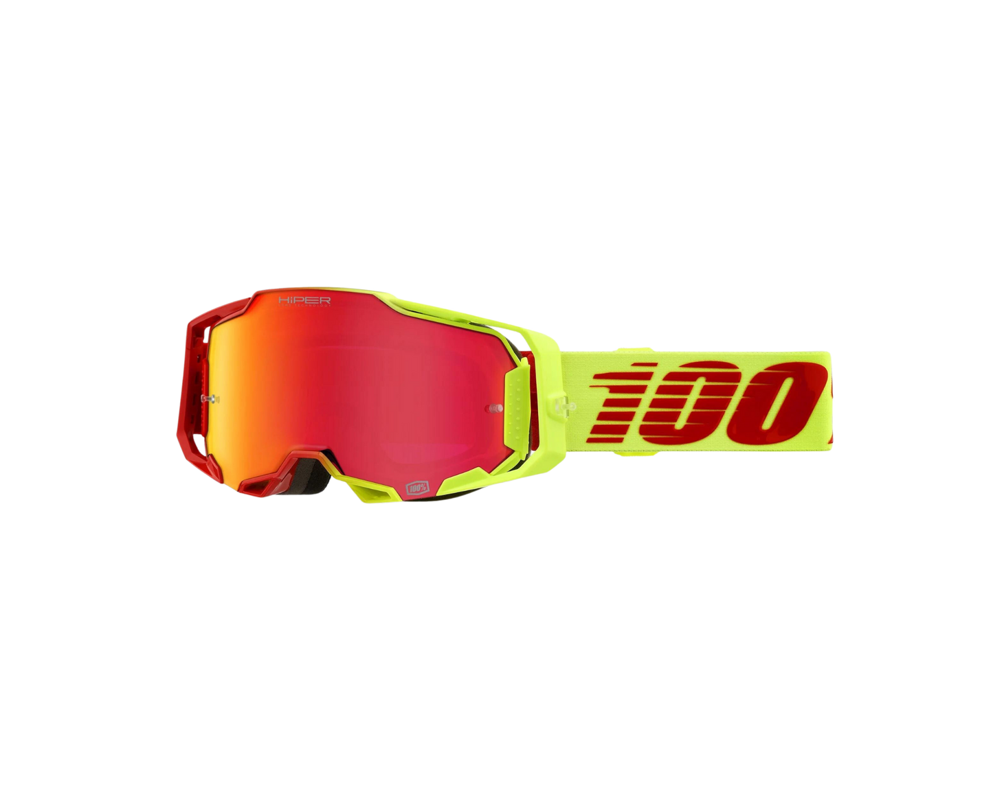 100% ARMEGA HIPER SOLARIS RED MIRROR GOGGLES