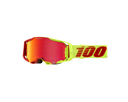 100% ARMEGA HIPER SOLARIS RED MIRROR GOGGLES