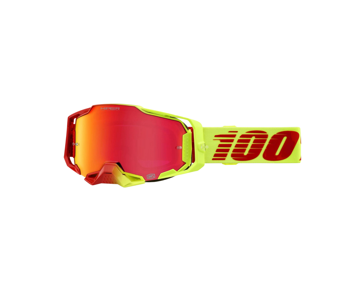 100% ARMEGA HIPER SOLARIS RED MIRROR GOGGLES