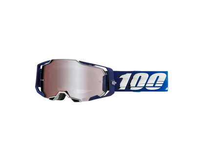 100% ARMEGA HIPER NOVEL SILVER MIRROR GOGGLES