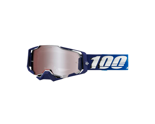 100% ARMEGA HIPER NOVEL SILVER MIRROR GOGGLES