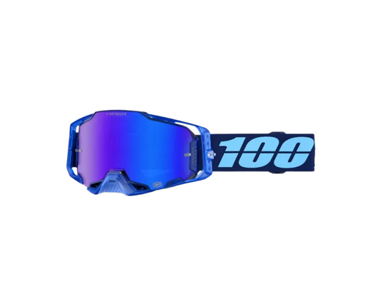 100% ARMEGA HIPER COUPE BLUE MIRROR GOGGLES