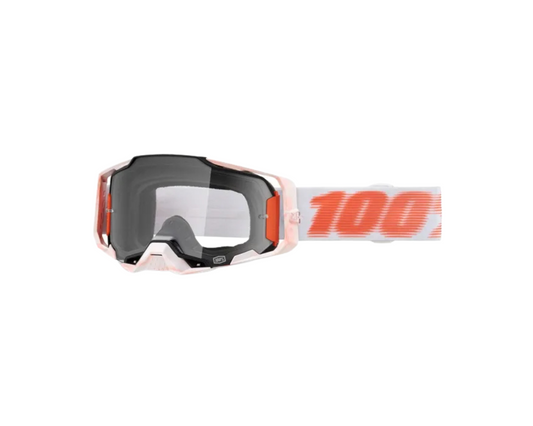 100% ARMEGA TUBULAR CLEAR GOGGLES