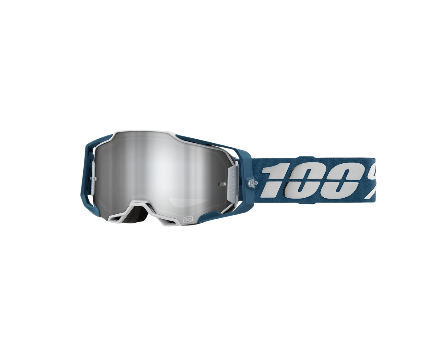 100% ARMEGA ALBAR SILVER FLASH MIRROR GOGGLES