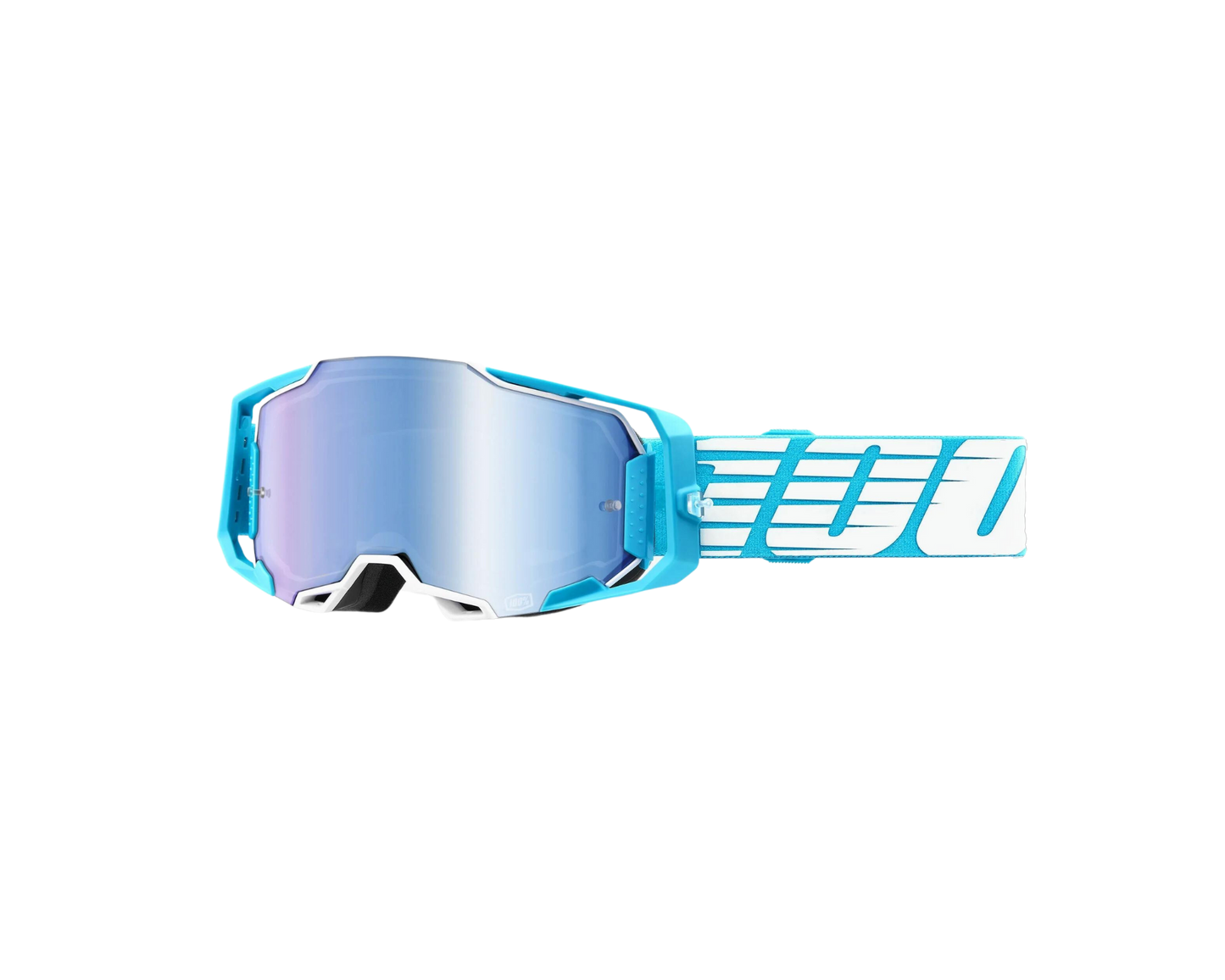 100% ARMEGA OVERSIZED SKY BLUE MIRROR GOGGLES