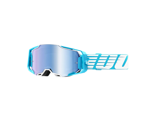 100% ARMEGA OVERSIZED SKY BLUE MIRROR GOGGLES