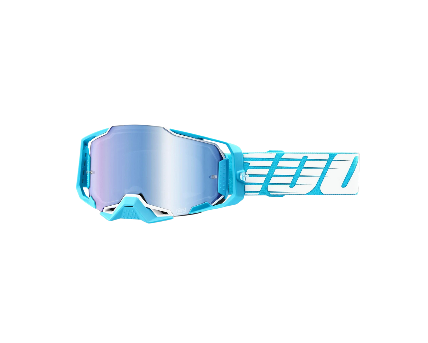 100% ARMEGA OVERSIZED SKY BLUE MIRROR GOGGLES