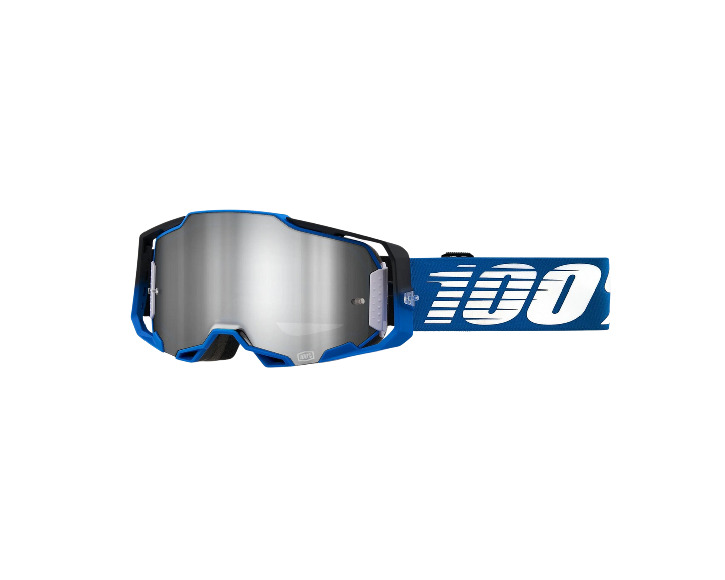 100% ARMEGA ROCKCHUCK SILVER FLASH MIRROR GOGGLES