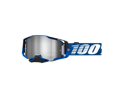 100% ARMEGA ROCKCHUCK SILVER FLASH MIRROR GOGGLES