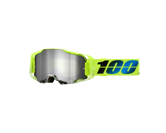 100% ARMEGA KOROPI SILVER FLASH MIRROR GOGGLES