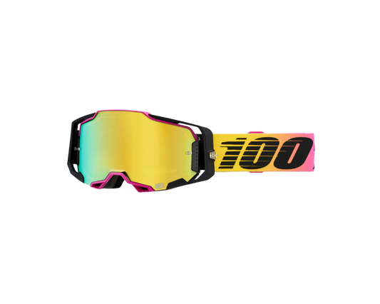 100% ARMEGA 91 GOLD MIRROR GOGGLES